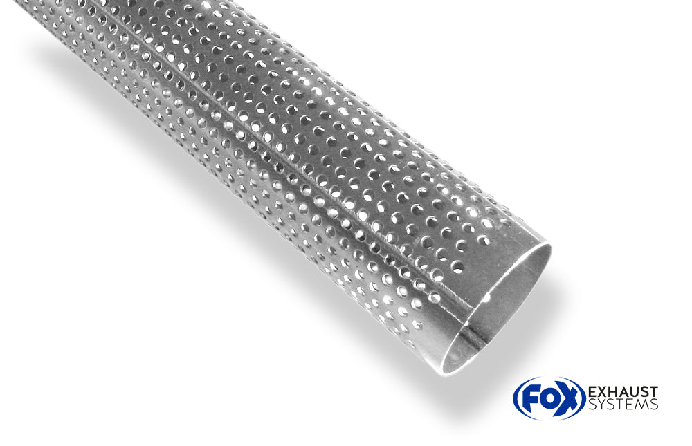 Fox Perforiertes Rohr Variante 1 - Ø88,9mm - Länge: 450mm Mit ausgestanzten Löchern Ø3mm - Material: 1:4512