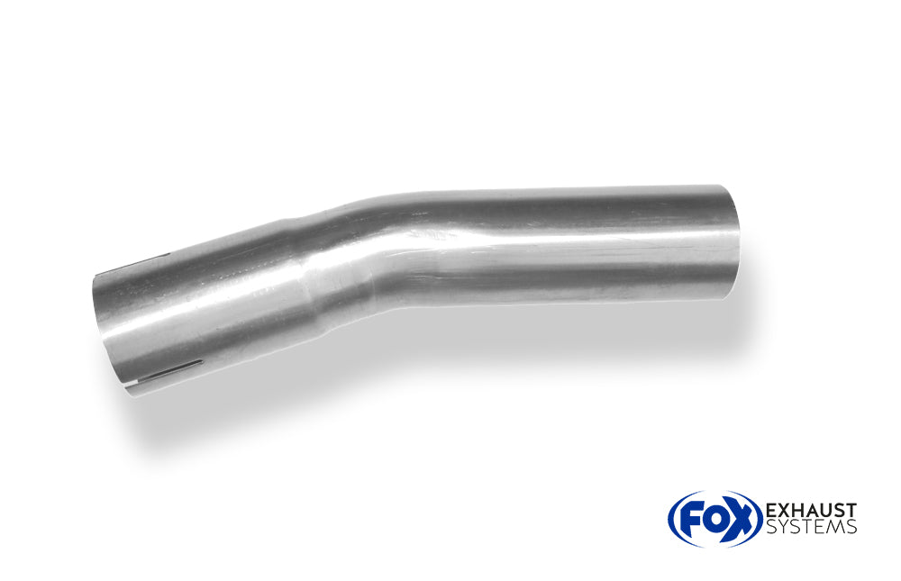 FoxUni-Rohrbogen 15° geweitet - d1Ø 50mm Schenkellänge L1: ca. 120mm - Radius: 66mm