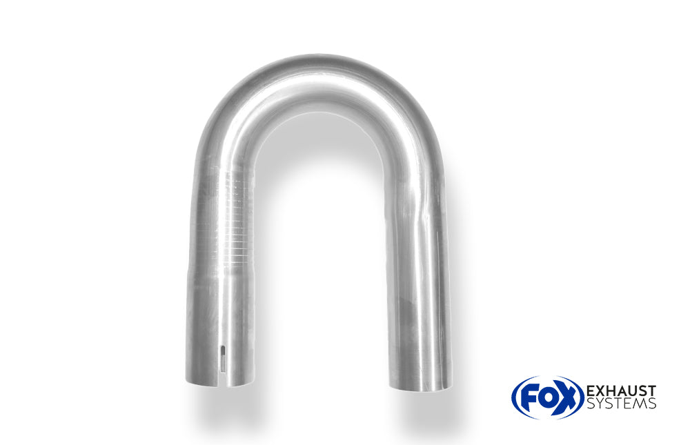 FoxUni-Rohrbogen 180° geweitet - d1Ø 50mm Schenkellänge L1: ca. 165mm - Radius: 66mm