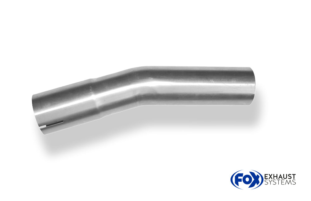 FoxUni-Rohrbogen 15° geweitet - d1Ø 55mm Schenkellänge L1: ca. 95mm - Radius: 66mm