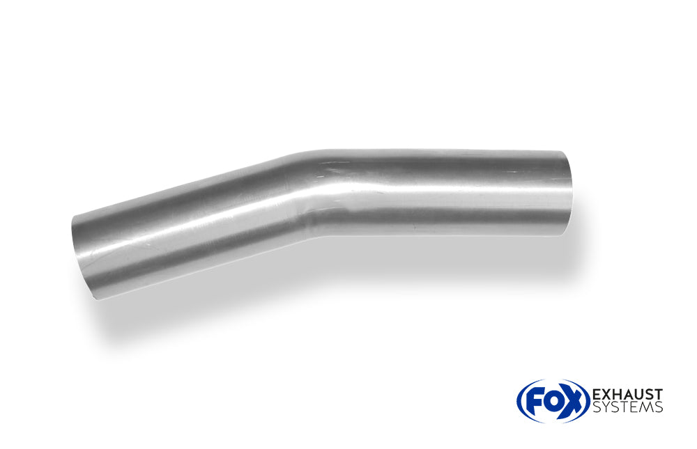 FoxUni-Rohrbogen 15° ungeweitet - d1Ø 55mm Schenkellänge L1: ca. 95mm - Radius: 66mm