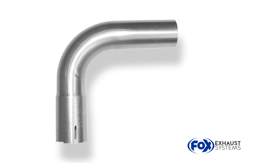 FoxUni-Rohrbogen 90° geweitet - d1Ø 55mm Schenkellänge L1: ca. 95mm - Radius: 66mm