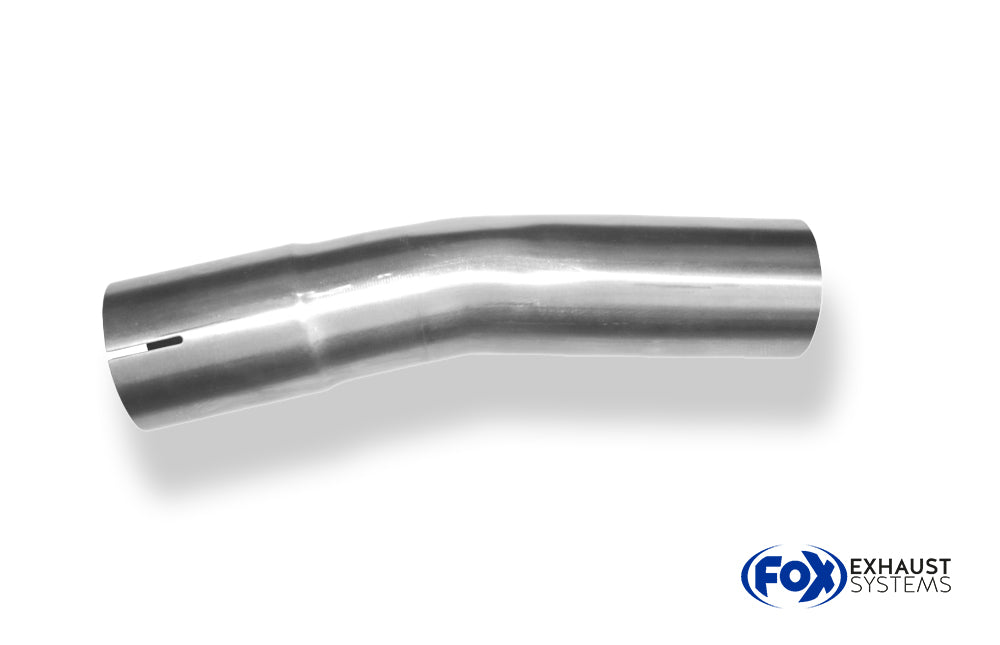 FoxUni-Rohrbogen 15° geweitet - d1Ø 63mm Schenkellänge L1: ca. 90mm - Radius: 95mm