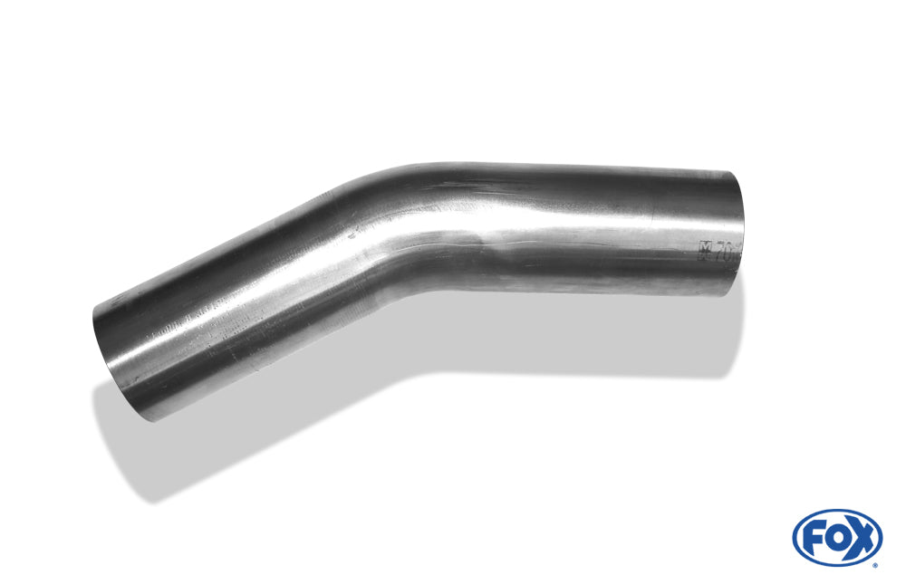 FoxUni-Rohrbogen 30° ungeweitet - d1Ø 70mm Schenkellänge L1: ca. 110mm - Radius: 105mm