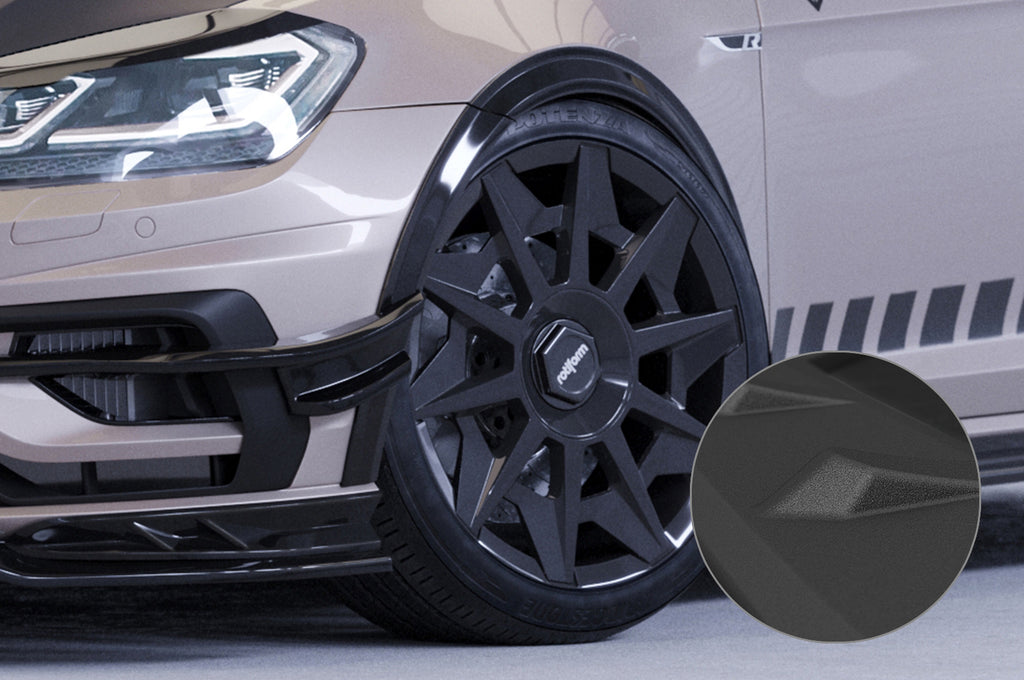 CSR Kotflügelverbreiterung für VW Golf 7 (Typ AU) VB033-S Strukturiert schwarz matt (keine Lackierung erforderlich)