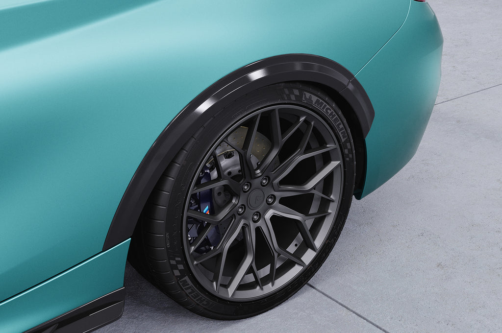 CSR Kotflügelverbreiterung für BMW 2er F22/F23 VB034-S Strukturiert schwarz matt (keine Lackierung erforderlich)