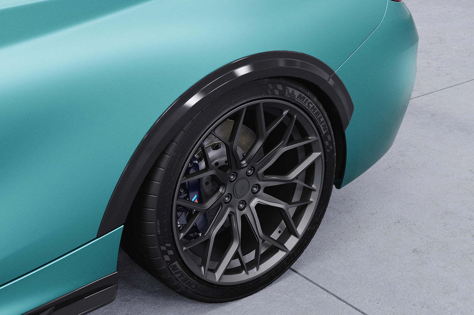 CSR Kotflügelverbreiterung für BMW 2er F22/F23 VB034-L Unlackiert roh (Lackierung erforderlich)