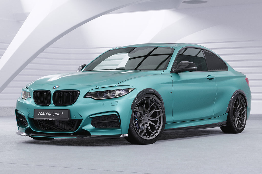 CSR Kotflügelverbreiterung für BMW 2er F22/F23 VB034-S Strukturiert schwarz matt (keine Lackierung erforderlich)