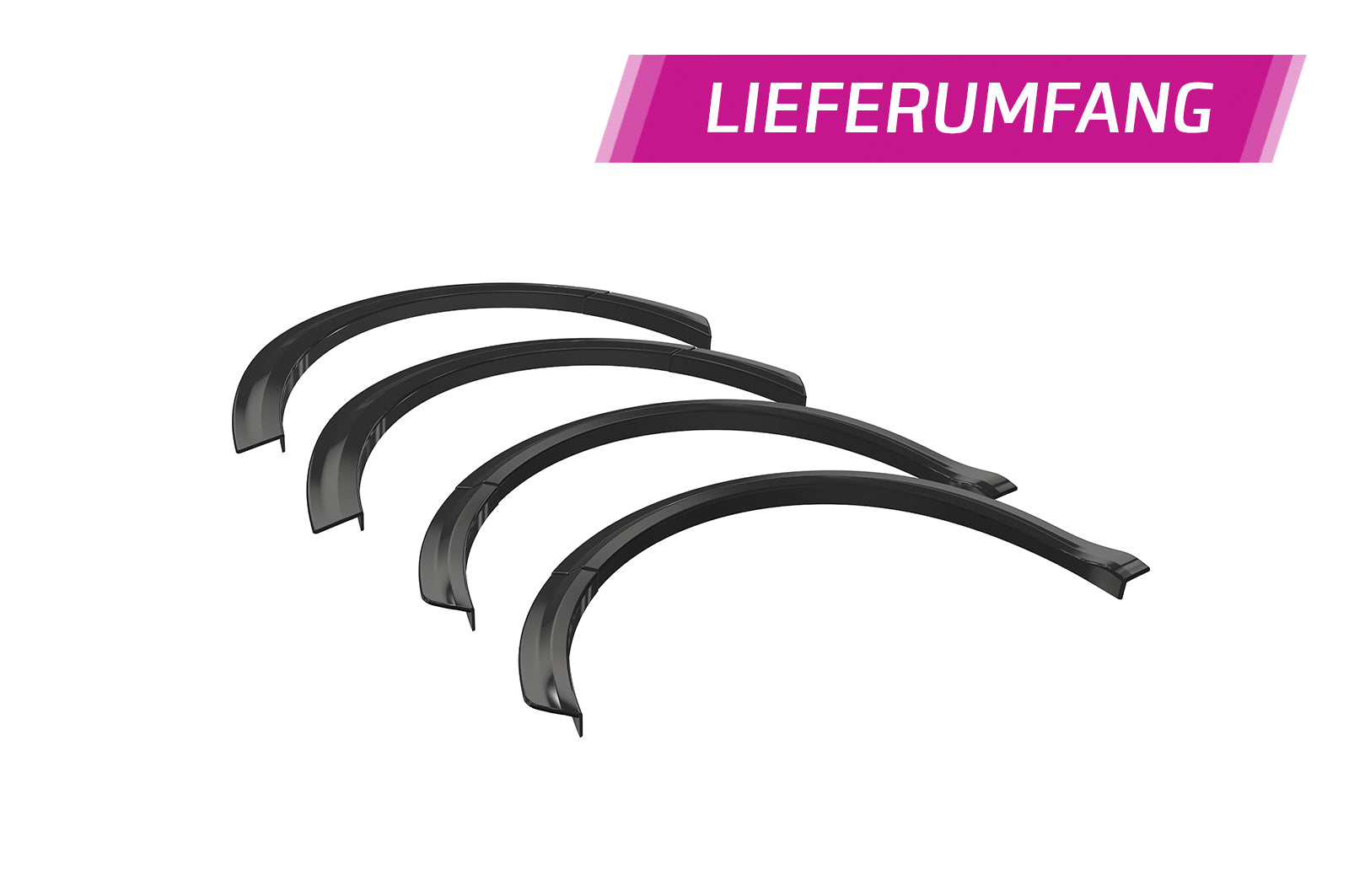 CSR Kotflügelverbreiterung für BMW 2er F22/F23 VB034-G Glossy schwarz Hochglanz (keine Lackierung erforderlich)