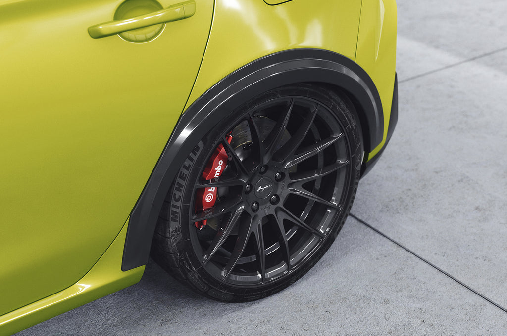 CSR Kotflügelverbreiterung für Hyundai I30 (PD) VB035-C Carbon Look Hochglanz (keine Lackierung erforderlich)