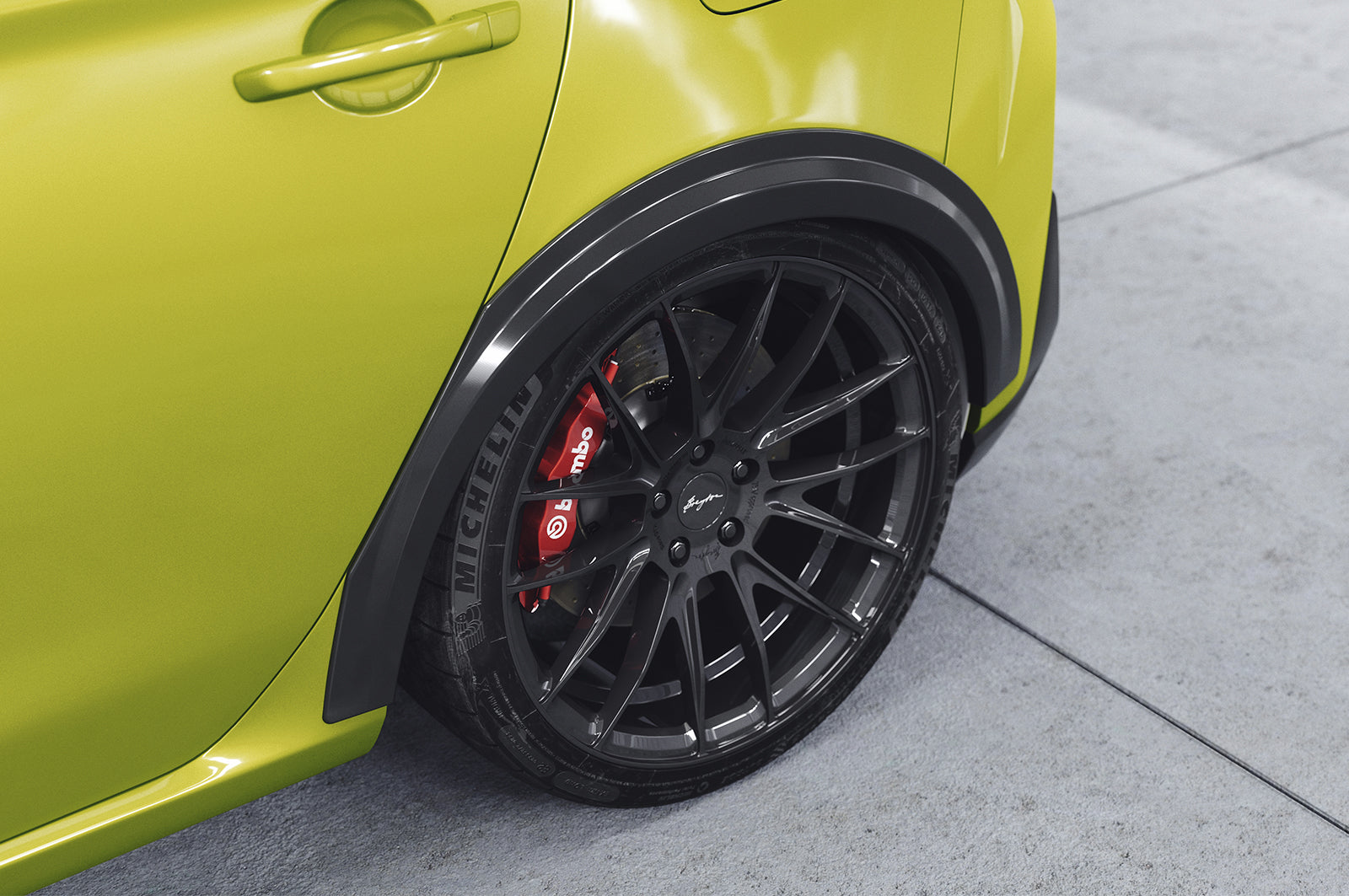 CSR Kotflügelverbreiterung für Hyundai I30 (PD) VB035-C Carbon Look Hochglanz (keine Lackierung erforderlich)