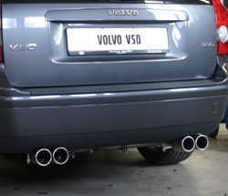 Fox passend für Volvo V50/ S40 II Endschalldämpfer Ausgang rechts/links - 2x76 Typ 13 rechts/links