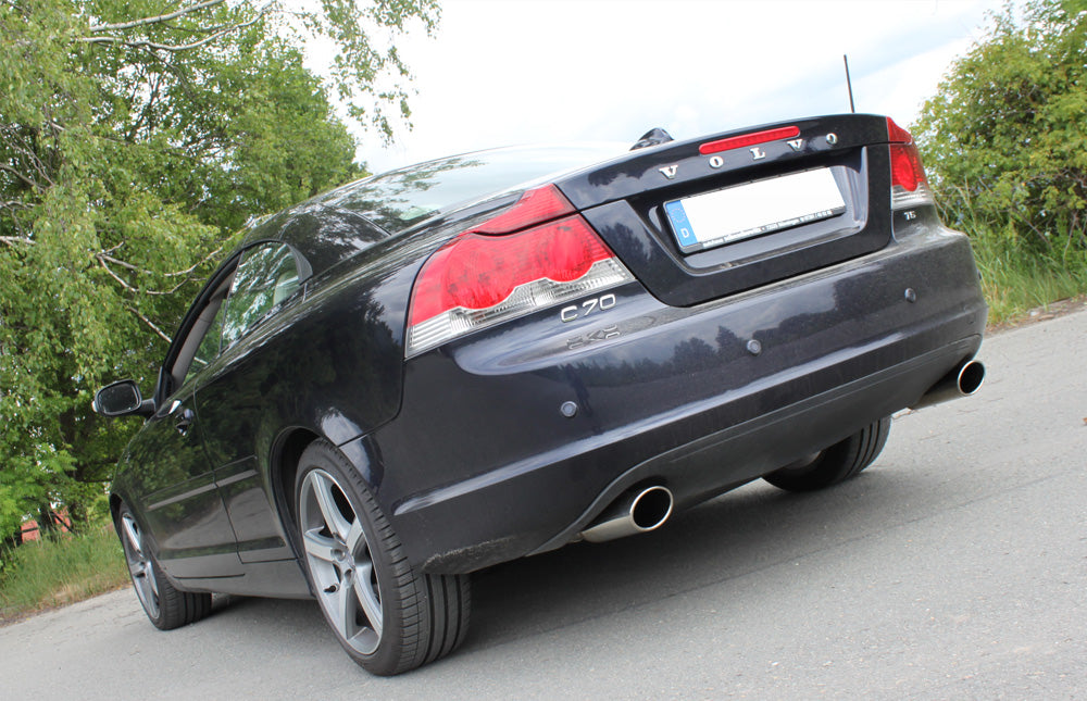 Fox passend fürVolvo C70 II - Cabrio Endschalldämpfer quer Ausgang rechts/links - 115x85 Typ 32 rechts/links