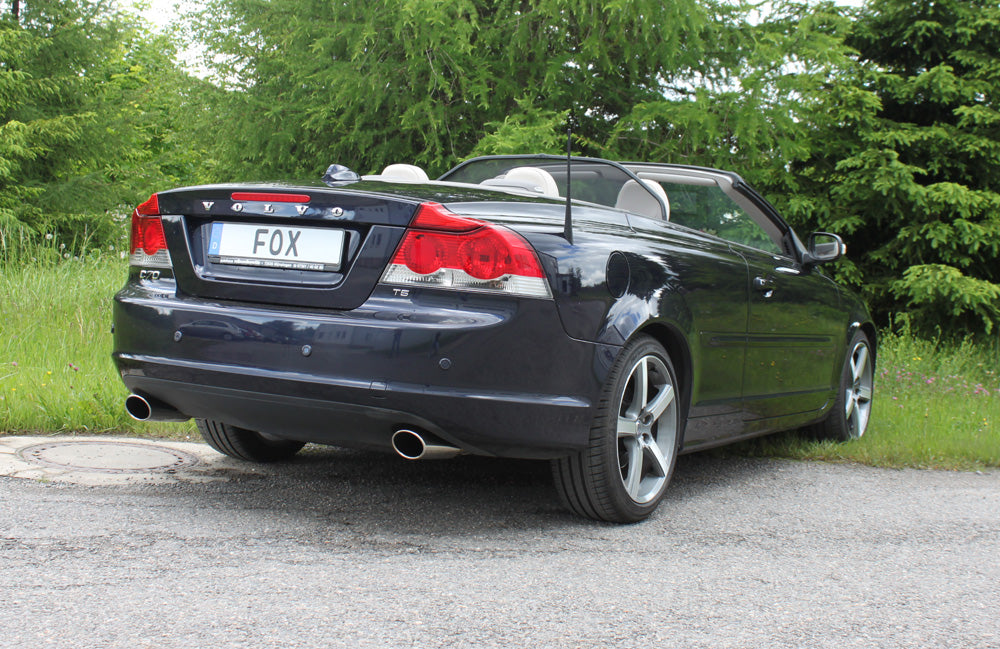 Fox passend fürVolvo C70 II - Cabrio Endschalldämpfer quer Ausgang rechts/links - 115x85 Typ 32 rechts/links
