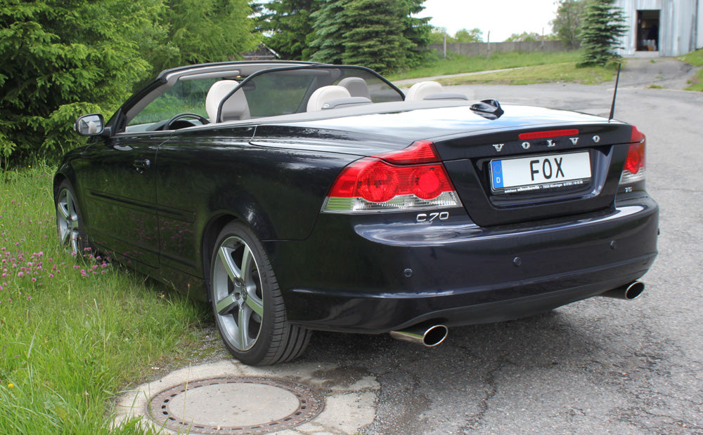 Fox passend fürVolvo C70 II - Cabrio Endschalldämpfer quer Ausgang rechts/links - 115x85 Typ 32 rechts/links