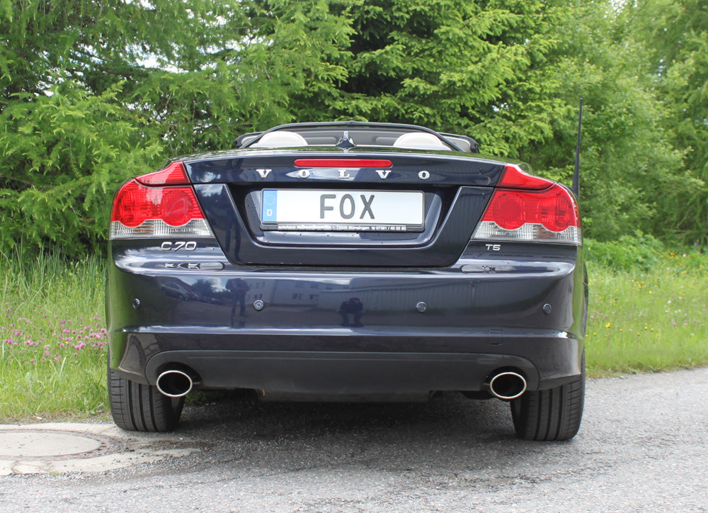 Fox passend fürVolvo C70 II - Cabrio Endschalldämpfer quer Ausgang rechts/links - 115x85 Typ 32 rechts/links