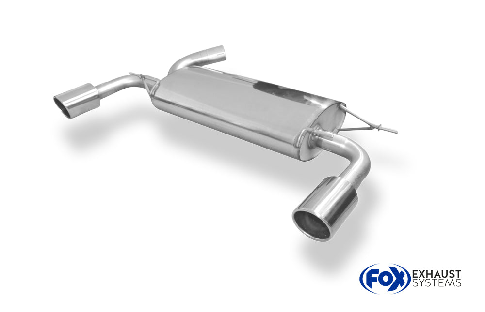 Fox passend fürVolvo XC60 Endschalldämpfer quer Ausgang rechts/links - 1x100 Typ 16 rechts/links