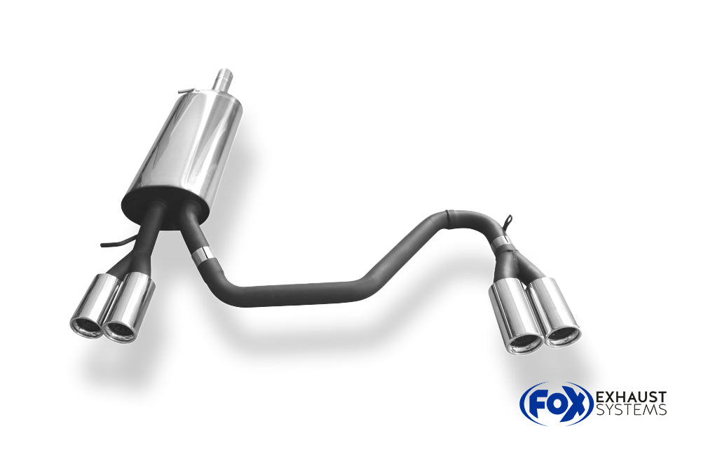 Fox passend für VW Passat 3B/ 3BG Endschalldämpfer Ausgang rechts/links - 2x76 Typ 13 rechts/links