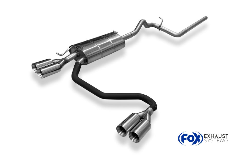 Fox passend fürVW Passat 3B/ 3BG Halbanlage ab Kat Ausgang rechts/links mit Vorschalldämpferersatzrohr - 2x80 Typ 24 rechts/links