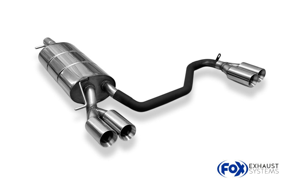 Fox passend fürVW Passat 3B/ 3BG Endschalldämpfer Ausgang rechts/links - 2x80 Typ 24 rechts/links
