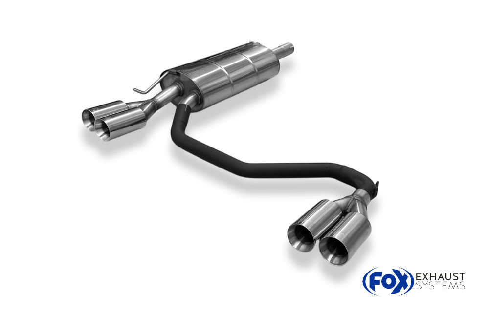 Fox passend fürVW Passat 3B/ 3BG Endschalldämpfer Ausgang rechts/links - 2x80 Typ 24 rechts/links