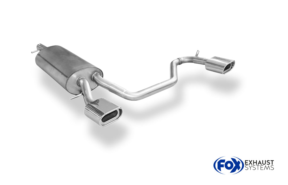 Fox passend fürVW Passat 3B/ 3BG Endschalldämpfer Ausgang rechts/links - 135x80 Typ 53 rechts/links