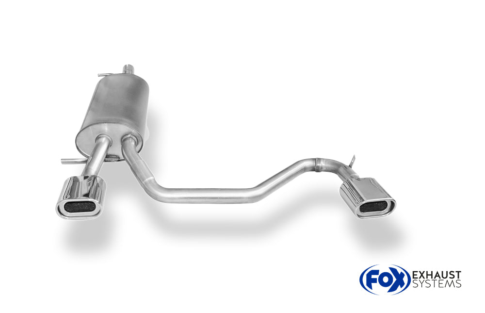Fox passend für VW Passat 3B/ 3BG Endschalldämpfer Ausgang rechts/links - 135x80 Typ 53 rechts/links