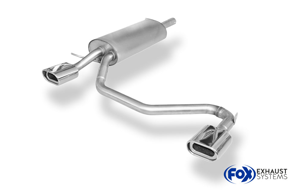 Fox passend fürVW Passat 3B/ 3BG Endschalldämpfer Ausgang rechts/links - 135x80 Typ 53 rechts/links