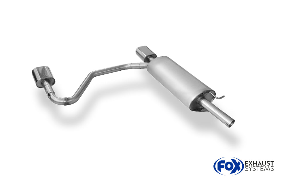 Fox passend fürVW Passat 3B/ 3BG Endschalldämpfer Ausgang rechts/links - 135x80 Typ 53 rechts/links