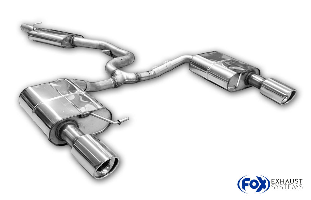 Fox passend fürVW Passat 3C 4-Motion Endschalldämpfer rechts/links und Mittelschalldämpfer - 1x100 Typ 17 rechts/links