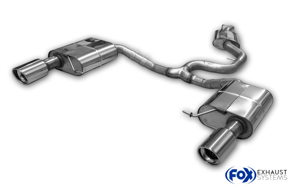Fox passend fürVW Passat 3C 4-Motion Endschalldämpfer rechts/links und Mittelschalldämpfer - 1x100 Typ 17 rechts/links