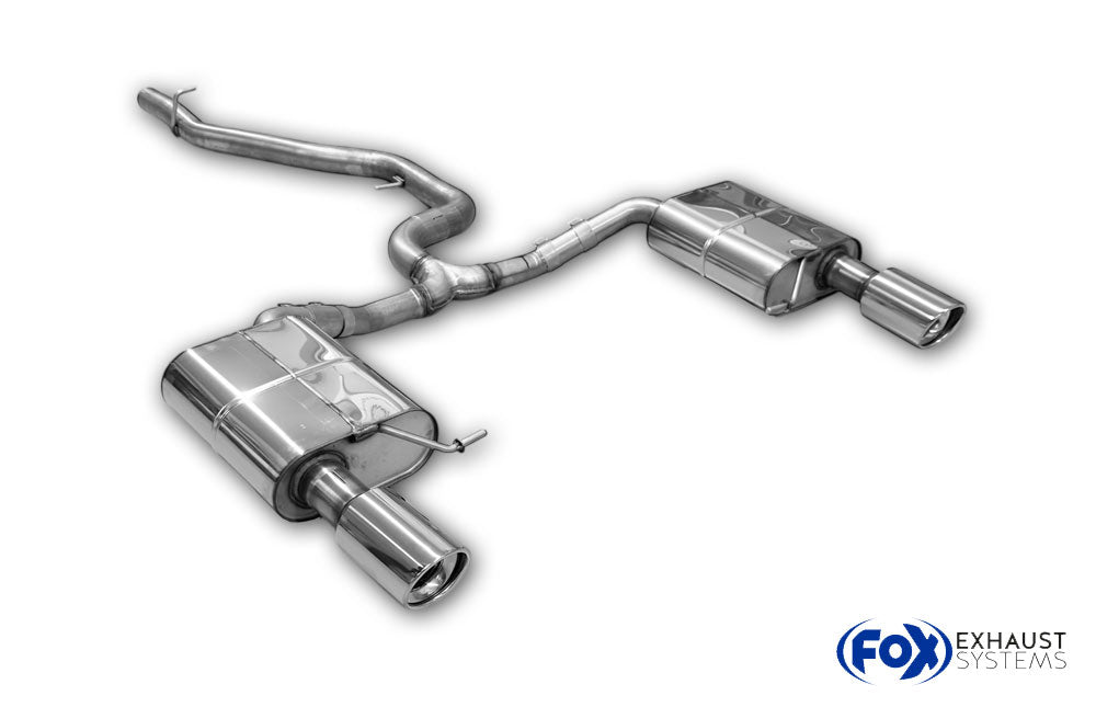 Fox passend fürVW Passat 3C 4-Motion Endschalldämpfer rechts/links und Mittelschalldämpferersatzrohr - 1x100 Typ 17 rechts/links