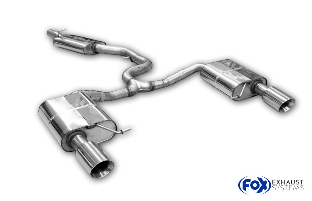 Fox passend fürVW Passat 3C 4-Motion Endschalldämpfer rechts/links und Mittelschalldämpfer - 1x100 Typ 25 rechts/links