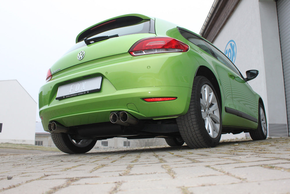 Fox passend fürVW Scirocco - 13 Endschalldämpfer Ausgang rechts/links - 2x80 Typ 25 rechts/links