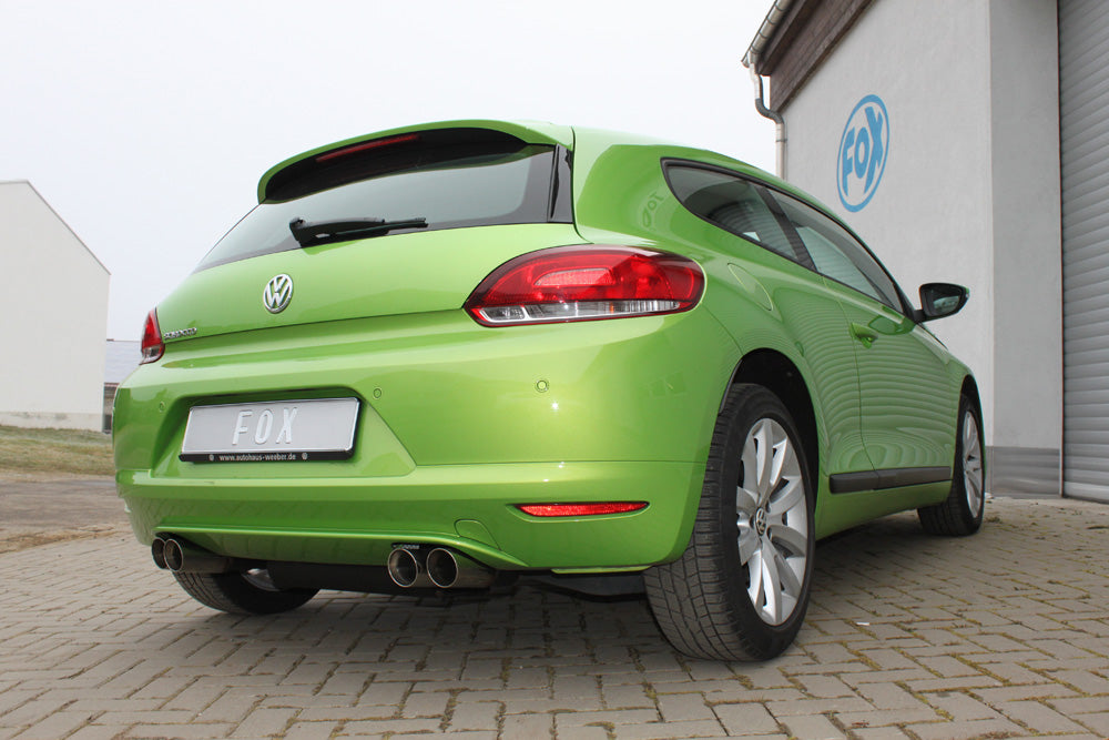 Fox passend fürVW Scirocco - 13 Endschalldämpfer Ausgang rechts/links - 2x76 Typ 25 rechts/links