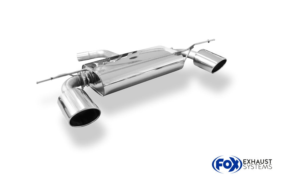Fox passend fürVW Scirocco - 13 Endschalldämpfer Ausgang rechts/links Ø55mm - 129x106 Typ 32 rechts/links