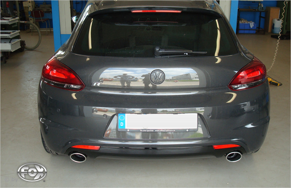 Fox passend fürVW Scirocco - 13 - R-Heck Endschalldämpfer Ausgang rechts/links - 115x85 Typ 32 rechts/links