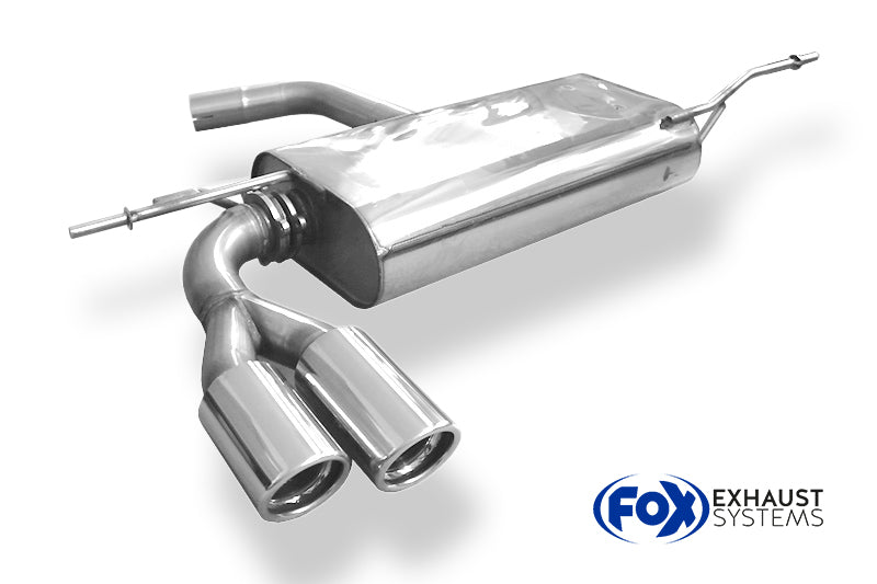 Fox passend fürVW Scirocco - 13 Endschalldämpfer - 2x76 Typ 17