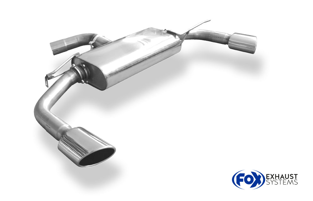 Fox passend fürVW Scirocco - 13 - R-Heck Endschalldämpfer Ausgang rechts/links - 115x85 Typ 32 rechts/links