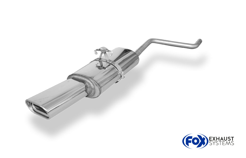 Fox passend für VW Polo 86C Endschalldämpfer - 135x80 Typ 53