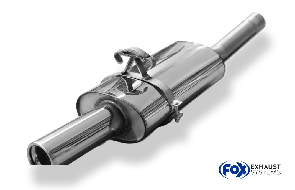 Fox passend fürVW Polo 86C G40 Endschalldämpfer - 1x80 Typ 13