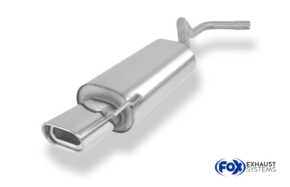 Fox passend fürVW Polo 6N Endschalldämpfer einflutig Ø45mm - 135x80 Typ 53