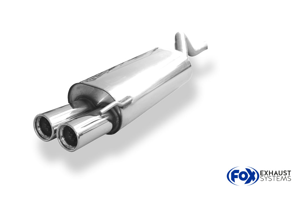 Fox passend fürVW Polo 6N Endschalldämpfer Ø50mm - 2x76 Typ 13