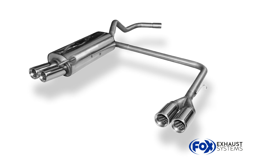 Fox passend fürVW Polo 6N Endschalldämpfer Ausgang rechts/links - 2x70 Typ 13 rechts/links
