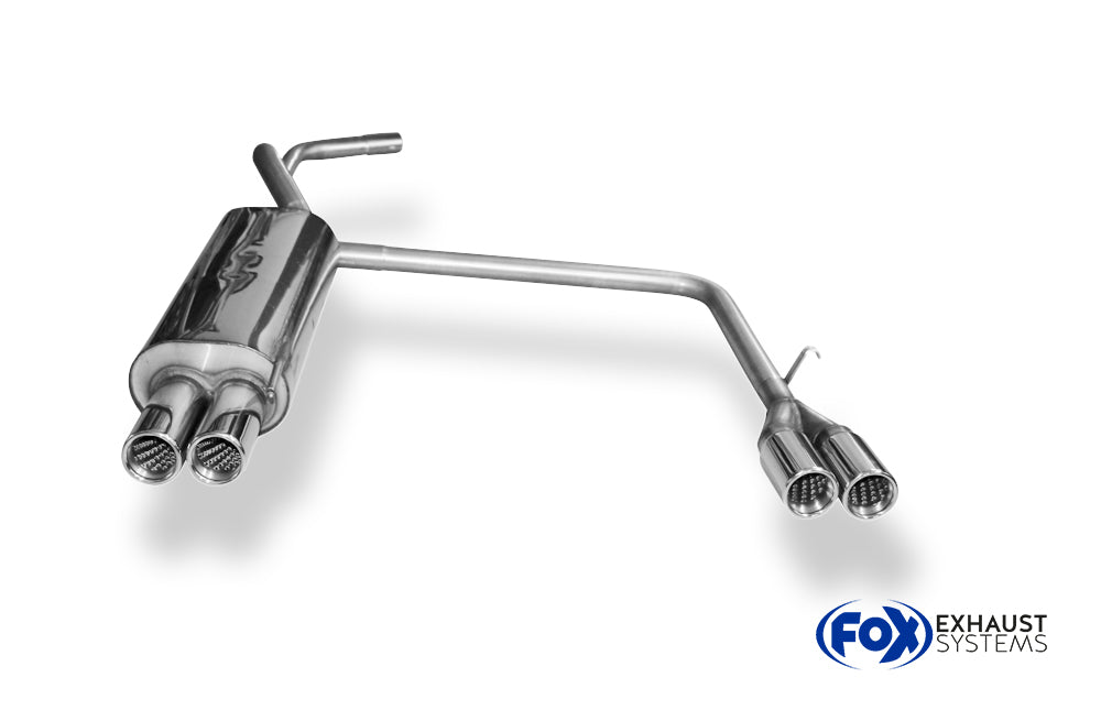 Fox passend für VW Polo 6N Endschalldämpfer Ausgang rechts/links - 2x70 Typ 13 rechts/links