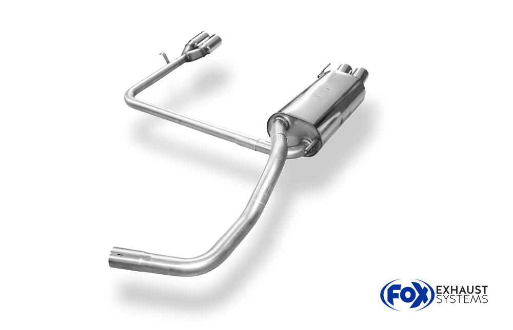 Fox passend fürVW Polo 6N Endschalldämpfer Ausgang rechts/links - 2x70 Typ 13 rechts/links