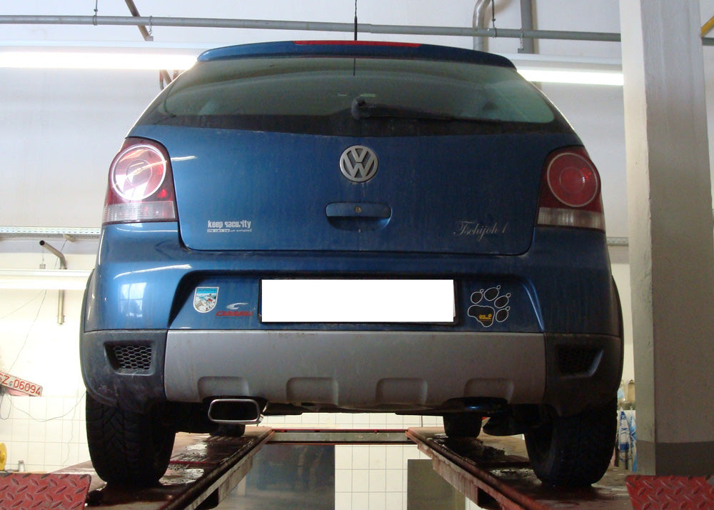 Fox passend für VW Polo 9N Cross Endschalldämpfer - 145x65 Typ 59