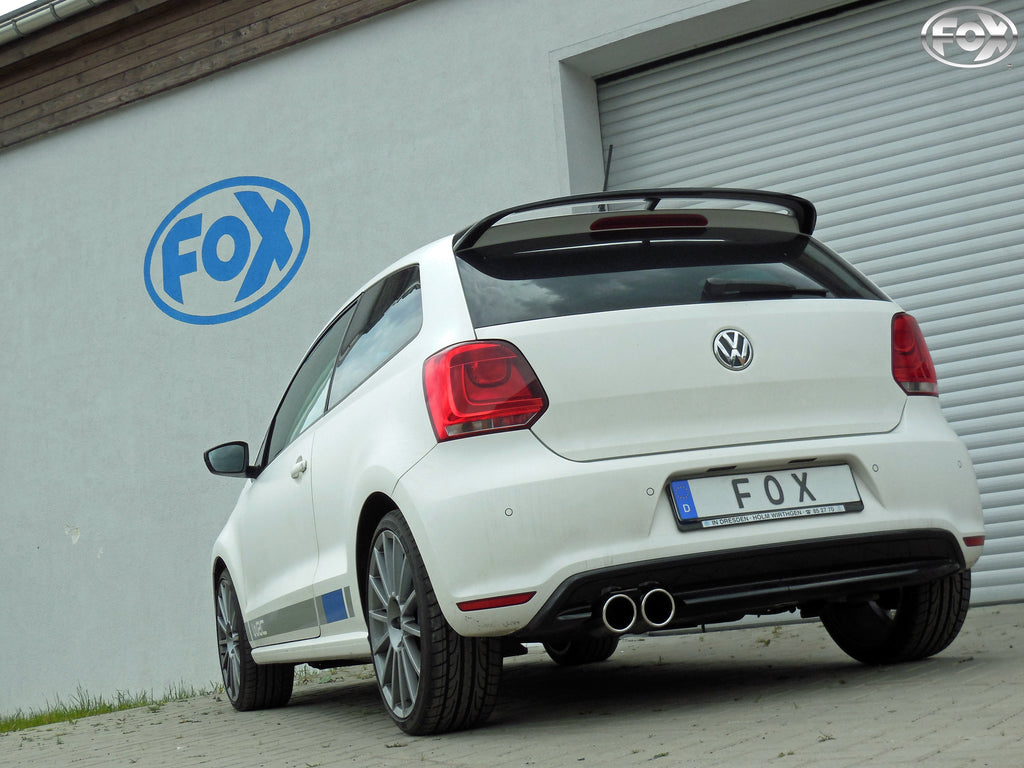 Fox passend fürVW Polo 6R - WRC Endschalldämpfer 63,5mm - 2x90 Typ 16