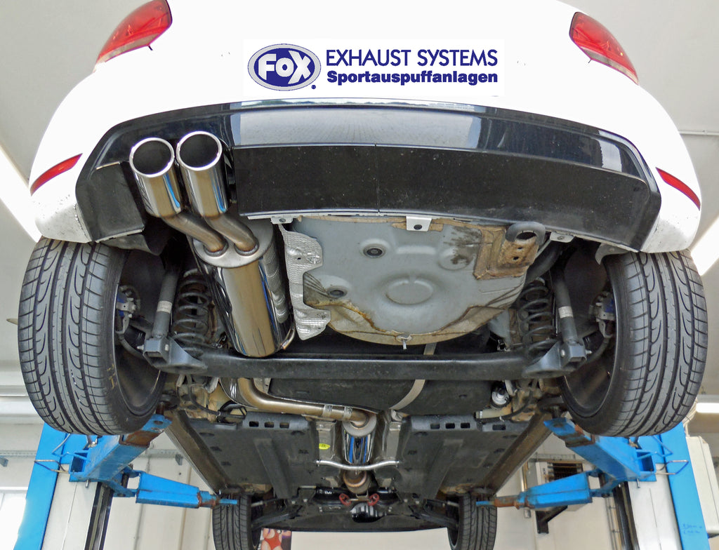 Fox passend fürVW Polo 6R - WRC Endschalldämpfer 63,5mm - 2x90 Typ 16