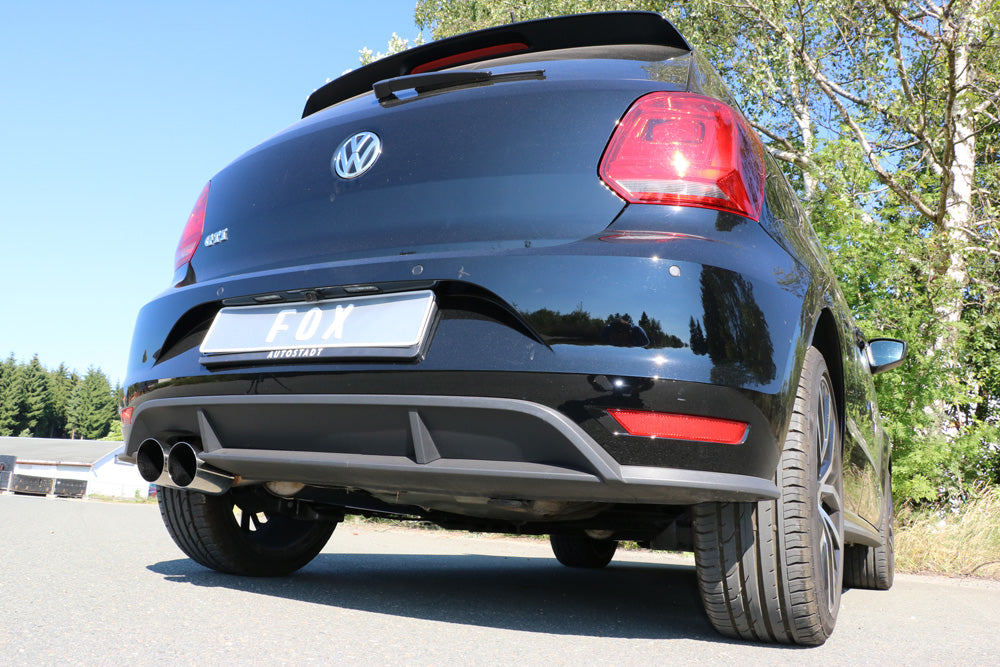 Fox passend fürVW Polo 6R - GT und GTI Endschalldämpfer 63,5mm - 2x90 Typ 14